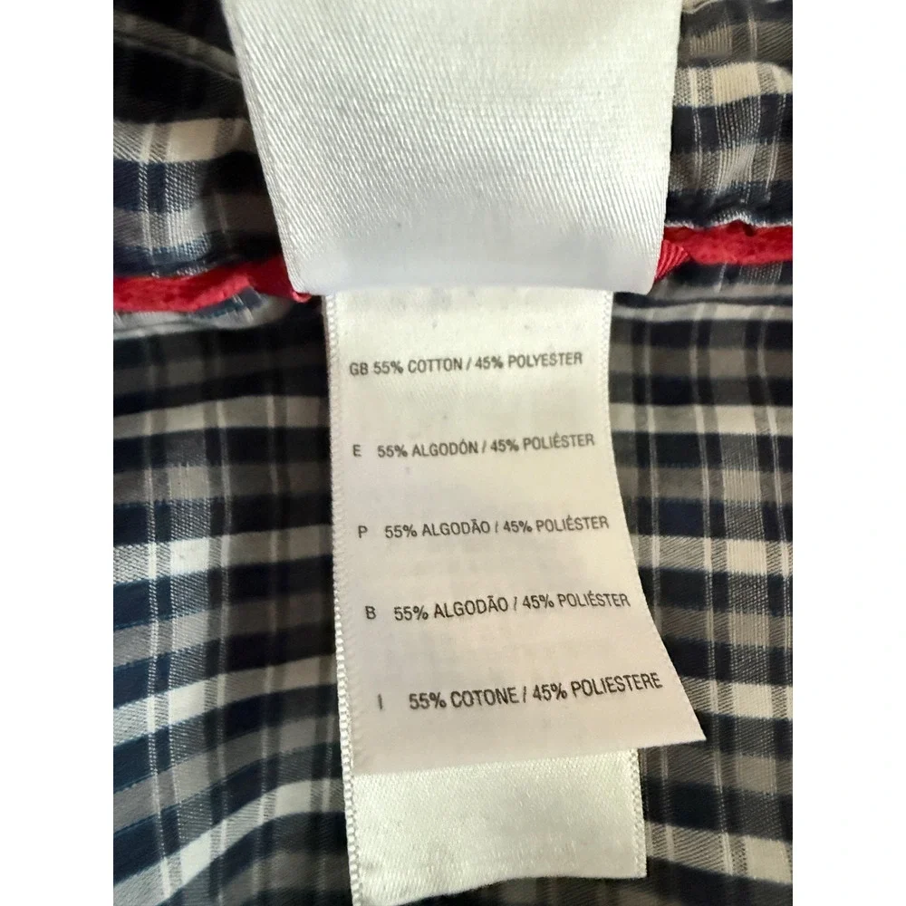 The North Face Men’s Shirt XL Blue Plaid Short Sleeve Cotton Blend Outdoor